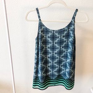 Blue CAbi patterned top